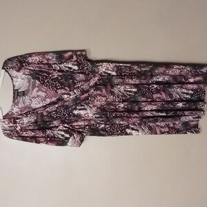 Lane Bryant Purple Pixel Patterned Dress 22/24